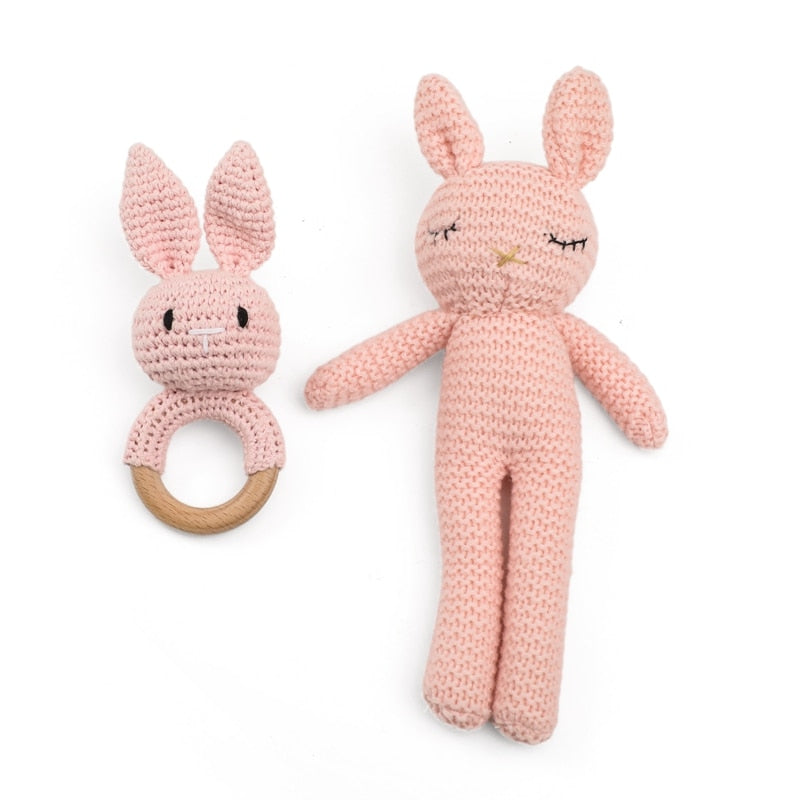 Handmade Crochet Rattle Animal