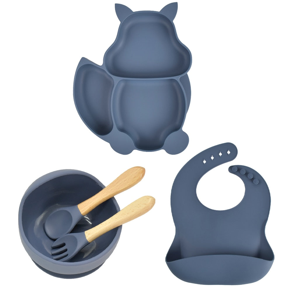 Silicone Animal Tableware Set