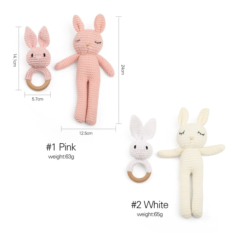 Handmade Crochet Rattle Animal