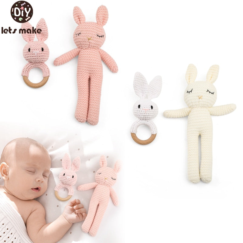 Handmade Crochet Rattle Animal