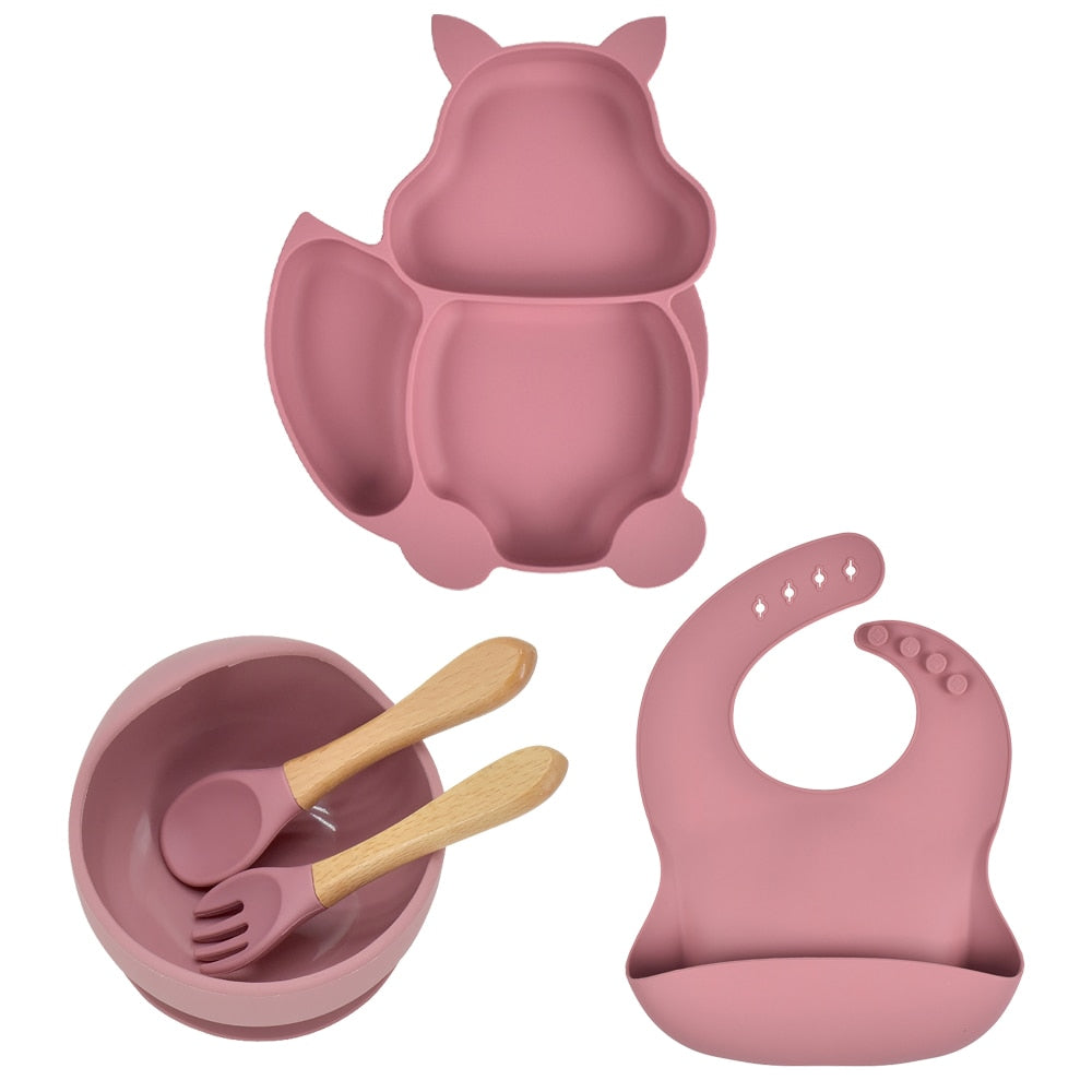Silicone Animal Tableware Set
