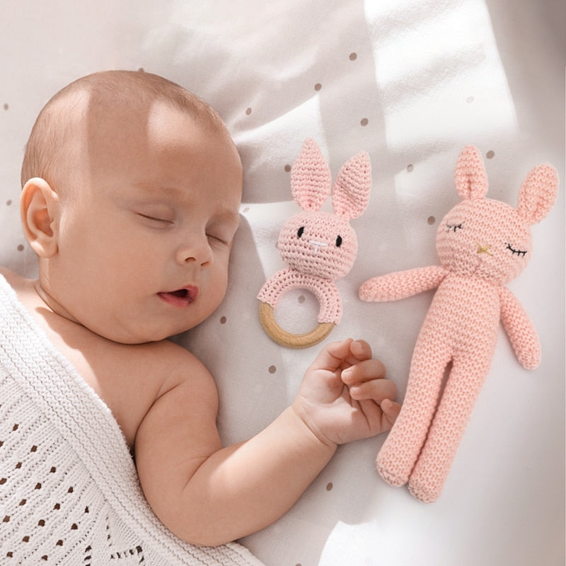 Handmade Crochet Rattle Animal