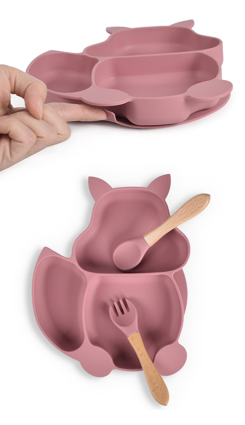 Silicone Animal Tableware Set