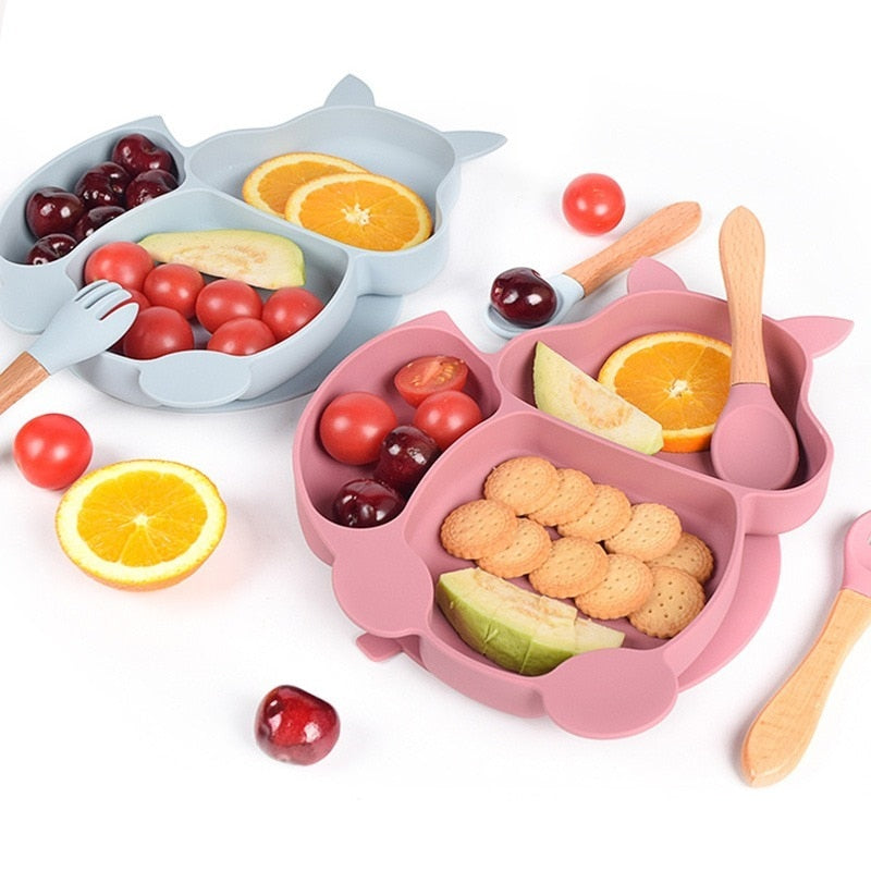 Silicone Animal Tableware Set