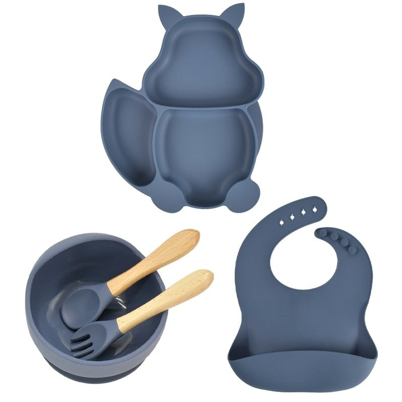 Silicone Animal Tableware Set