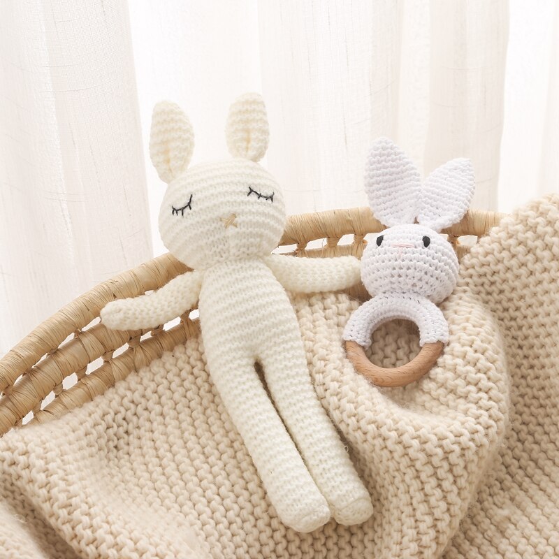 Handmade Crochet Rattle Animal